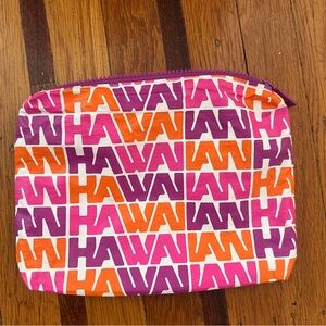 Aloha collection small pouch limited edition Hawaiian airlines bag EUC